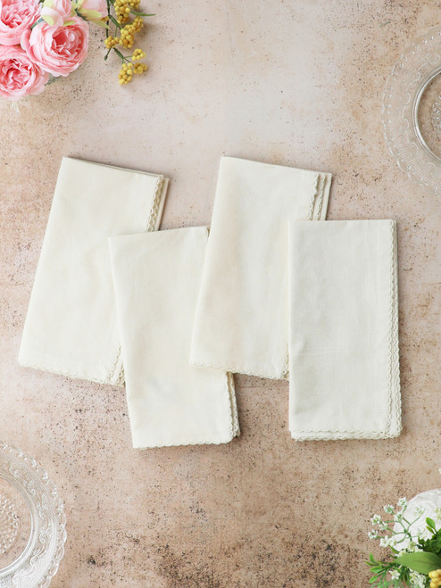 Essential Cottage Napkin Set of 4 - Ecru