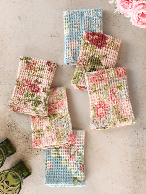 Heirloom Rose Patchwork Tiny Towel Bundle - Pastel