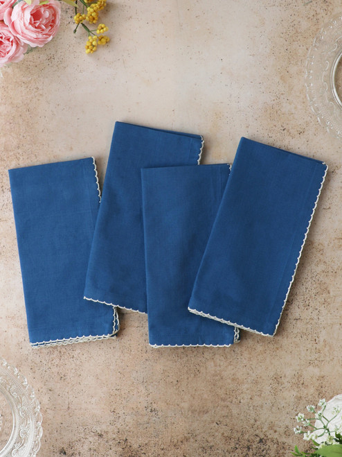 Essential Cottage Napkin Set of 4 - Blue