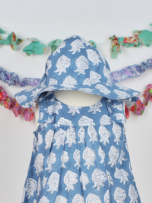 Cloud Sky Baby Sunhat - Blue