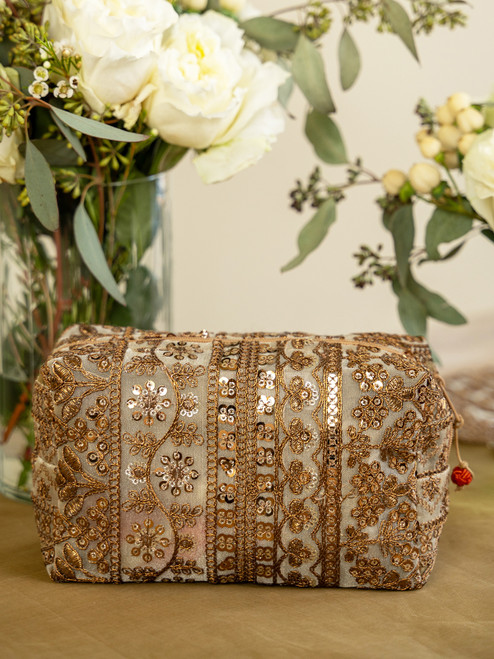 Bel Canto Cosmetic Bag - Burnished Gold