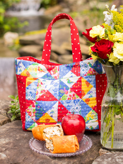 Primary Patchwork Lunch Bag - Multi