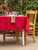 Garden Jacquard Tablecloth - Red