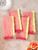 Chambray Napkin Set of 4 - Coral Yellow