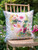Peony Hummingbird Watercolor Cushion Cover - Multi