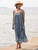 Tree of Life Sundress - Indigo