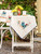 Rooster Embroidered Tea Cloth - Multi