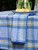 Provence Plaid Napkin Set of 4 - Blue Yellow