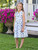 Blueberry Kids Dress - Blue White