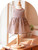 Laura Gingham Baby Dress - BrownEcru