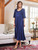 Jacquard Court Dress - Navy