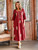 Kerala Caftan - Cranberry