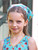 Flower Toss Kids Kerchief - Turquoise