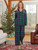 Yuletide Pajama Set - Green Blue