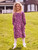 Sarah Girls Dress - Purple