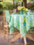 Cottage Rose Tablecloth - Turquoise