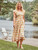 Bonnie Blockprint Dress - Gold