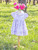 Spring Clover Baby Dress - Light Periwinkle