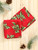 Holly Tea Towel Set of 2 - Red