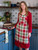 Jingle Plaid Chef Apron - Red