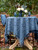 Quiet Jacquard Tablecloth - Navy