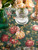 Winter Rose Tablecloth - Forest Green