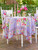 Cottage Rose Tablecloth - Periwinkle