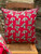 Holly Cushion with Filler - Red