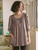 Coffee House Tunic - Brown Multi