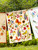 Garden Tea Towel - White