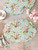 Apple Blossom Quilted Placemat Set of 4 - Aqua