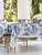 Cassandra Linen Tablecloth - Blue