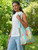 Cottage Rose Market Bag - Turquoise