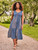 Handblock Sundress - Indigo