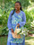 Harriet's Hydrangea Chef Apron - Blue