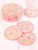 Waterlily Coaster Set of 4 - Pink