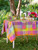 Paradise Plaid Tablecloth - Bright