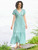 Coastal Reef Dress - Aqua