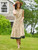 Dancing Peacock Dress - Natural