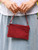 Suede Mini Wallet - Red