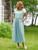 Wander Pinafore Dress - Aqua