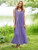 Azure Breeze Nighty - Dark Periwinkle