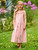 Maisie Gingham Kids Dress - Pale Pink