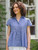 Charlotte Check Blouse - Blue