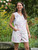Cottage Rose Short Overall - White