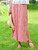 Maggie Seersucker Skirt - Red Ecru