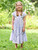 Water Rose Kids Dress - Bleach Blue