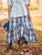 Smoky Day Plaid Skirt - Blue