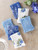 Cornflower Patchwork Tiny Towel Bundle - Blue