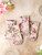 Sweet Pea Ruffle Luncheon Napkin Set of 4 - Rose